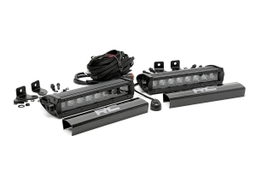 8-Inch Black Series LED Light Bar, 30-Degree Spot Beam, Rough Country 70728BL