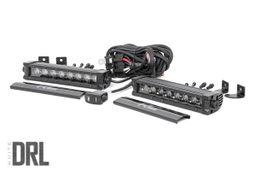 8-Inch Black Series LED Light Bar with Daytime Running LEDs — Part 70728BLDRL, Rough Country
