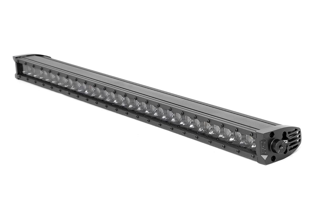 Rough Country 30-Inch Black Series Single-Row LED Light Bar with DRL