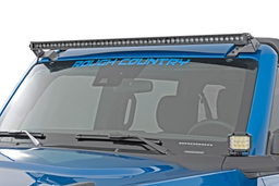 50-Inch Black Series LED Light Bar with Daytime Running LEDs, view 3, Rough Country 70750BLDRL
