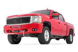 2-Inch Black Series LED Pod Kit for Chevy Silverado 1500/2500/3500, view 2, Rough Country 70762