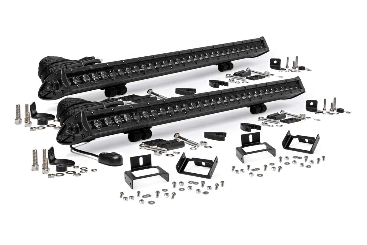 Rough Country 30-Inch Black Series LED Grille Kit for Ford Super Duty