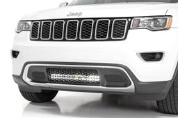 20-Inch Black Series LED Light Bar Kit for Grand Cherokee (2011–2020) shown installed, Rough Country 70773DRLA