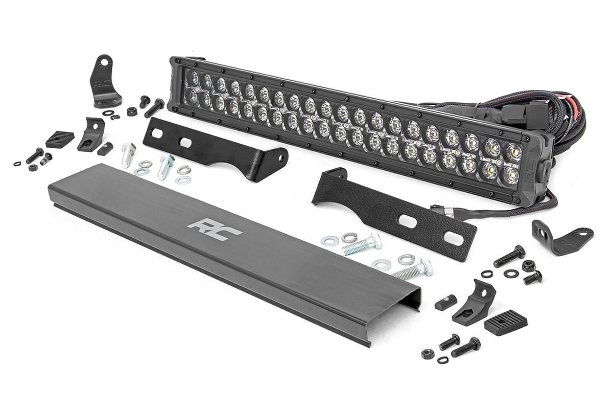 20-Inch Black Series LED Light Bar Kit for Grand Cherokee (2011–2020), Rough Country 70773DRLA