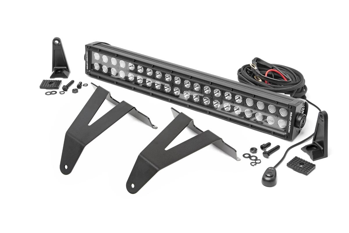 Rough Country 20-Inch Black Series LED Light Bar Kit for Ram 1500