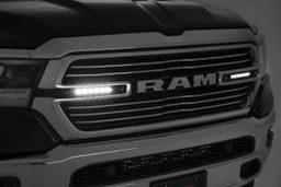 Dual 6-Inch Chrome Series LED Grille Kit for Ram 1500 (2019–2024), view 2, Rough Country 70784