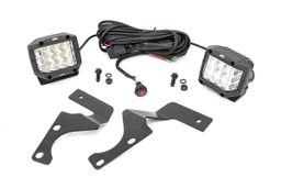 3-Inch Chrome Series Ditch Light Kit for 2010–2020 Toyota 4Runner, Rough Country 70793