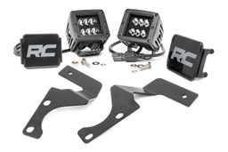 2-Inch Black Series LED Ditch Light Kit for 2010–2024 Toyota 4Runner, Rough Country 70796