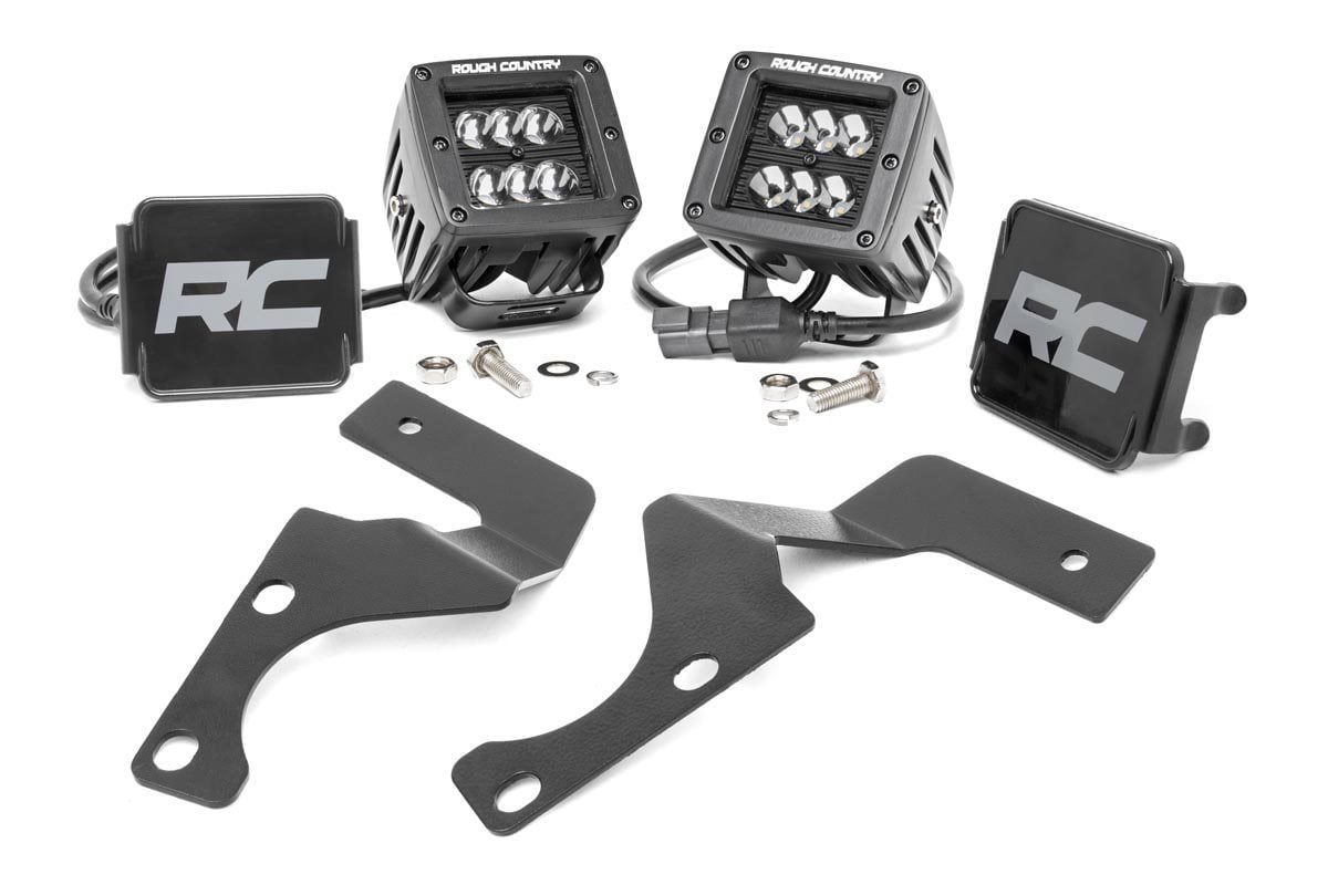 Rough Country Black Series LED Ditch Light Kit for Toyota 4Runner