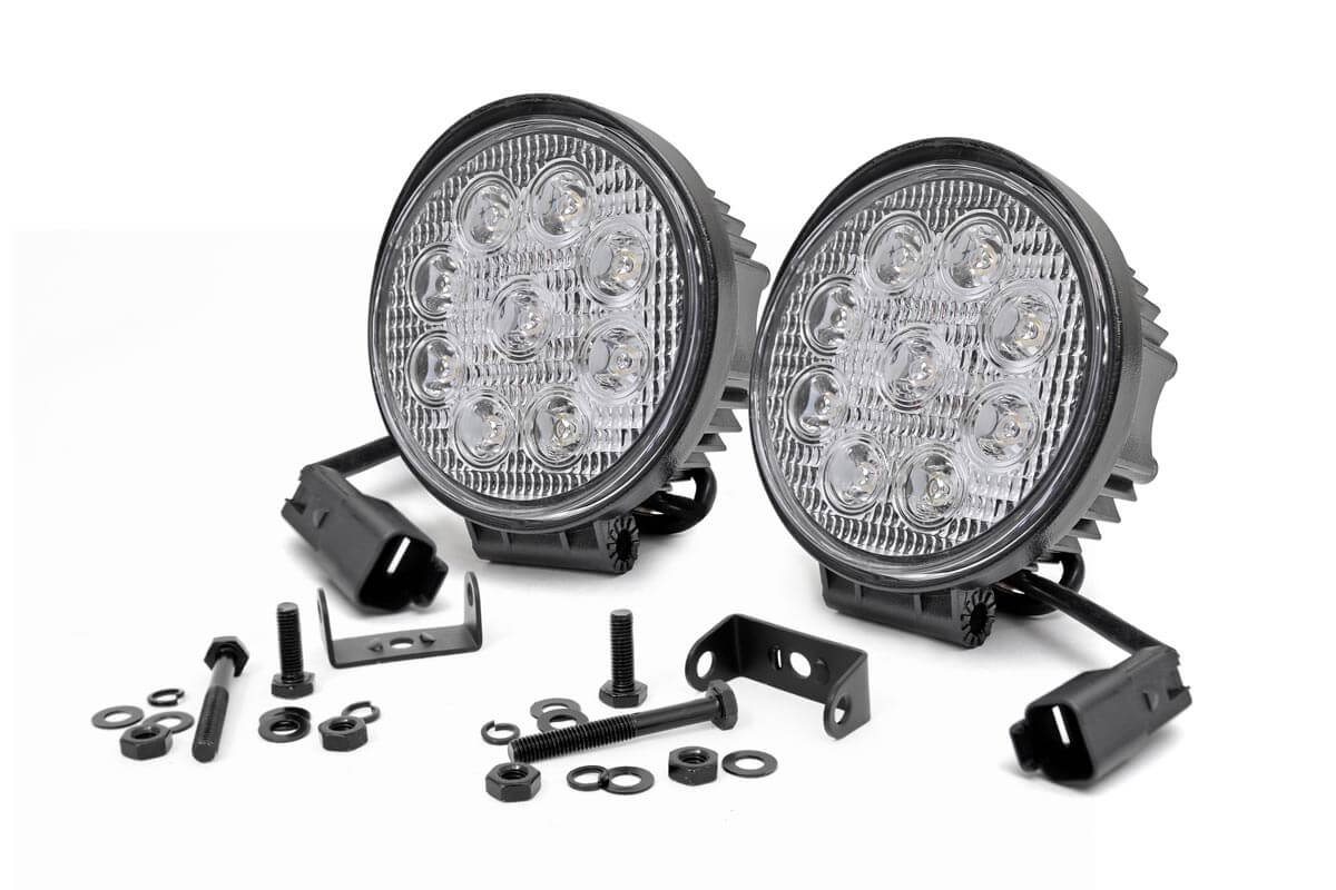 Rough Country 4-Inch Chrome Series LED Spot Light