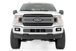 Dual 10-Inch Black Series LED Grille Kit for F-150 (2018-2020), view 4, Rough Country 70808