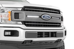 Dual 10-Inch Black Series LED Grille Kit for F-150 (2018-2020), view 5, Rough Country 70808