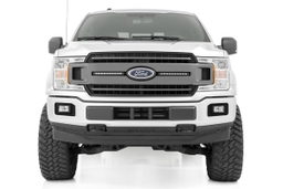 Dual 10-Inch Chrome Series LED Grille Kit for Ford F-150 (2018-2020), view 4, Rough Country 70809