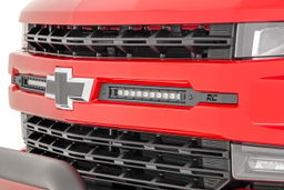 Dual 10-Inch LED Grille Kit for Silverado 1500 (2019–2022), view 2, Rough Country 70818
