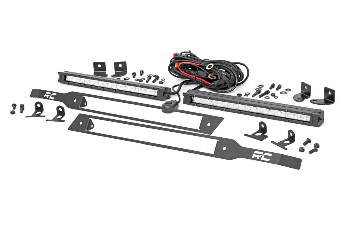Rough Country Dual 10-Inch LED Grille Kit for Silverado 1500