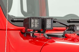 Amber DRL Quad Cube Light Kit for Jeep Wrangler, view 6, Rough Country 70823