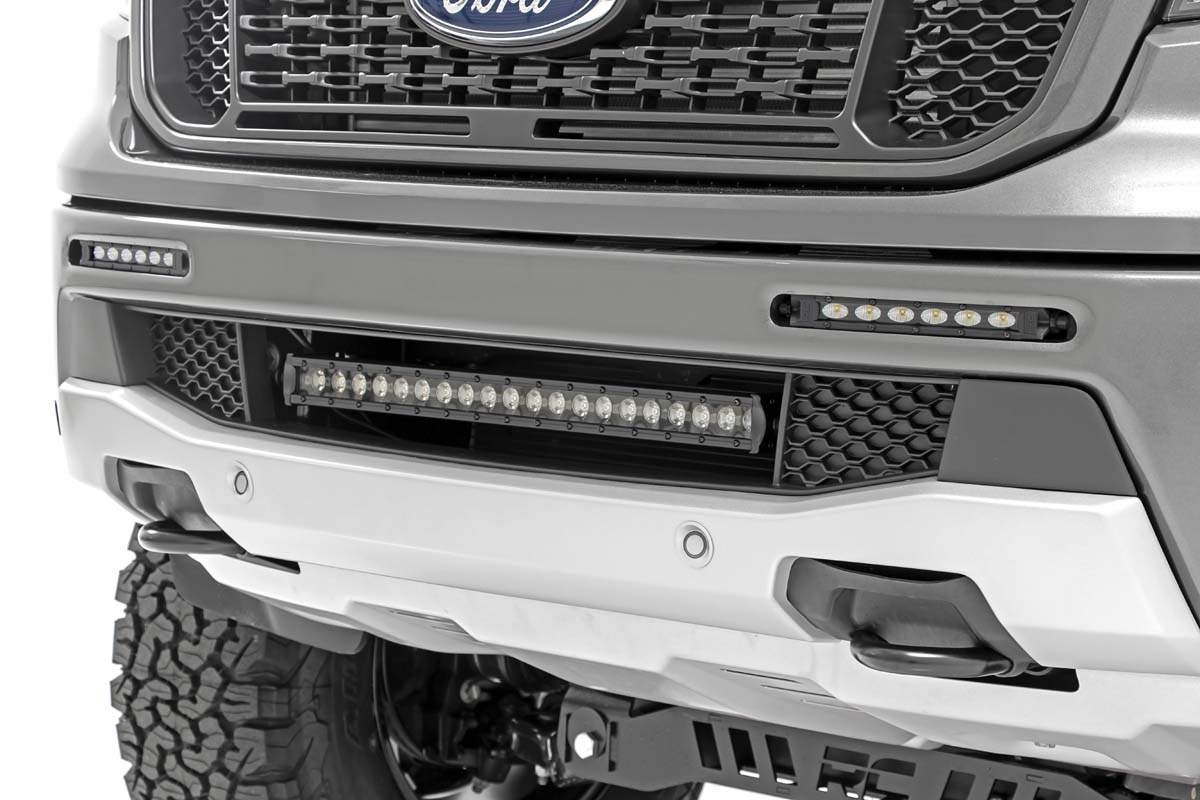 Rough Country 6-Inch Black Series LED Light Bar Kit for 2019–2023 Ford Ranger