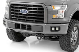 Black Series LED Fog Light Kit for 2015–2017 Ford F-150, view 3, Rough Country 70832