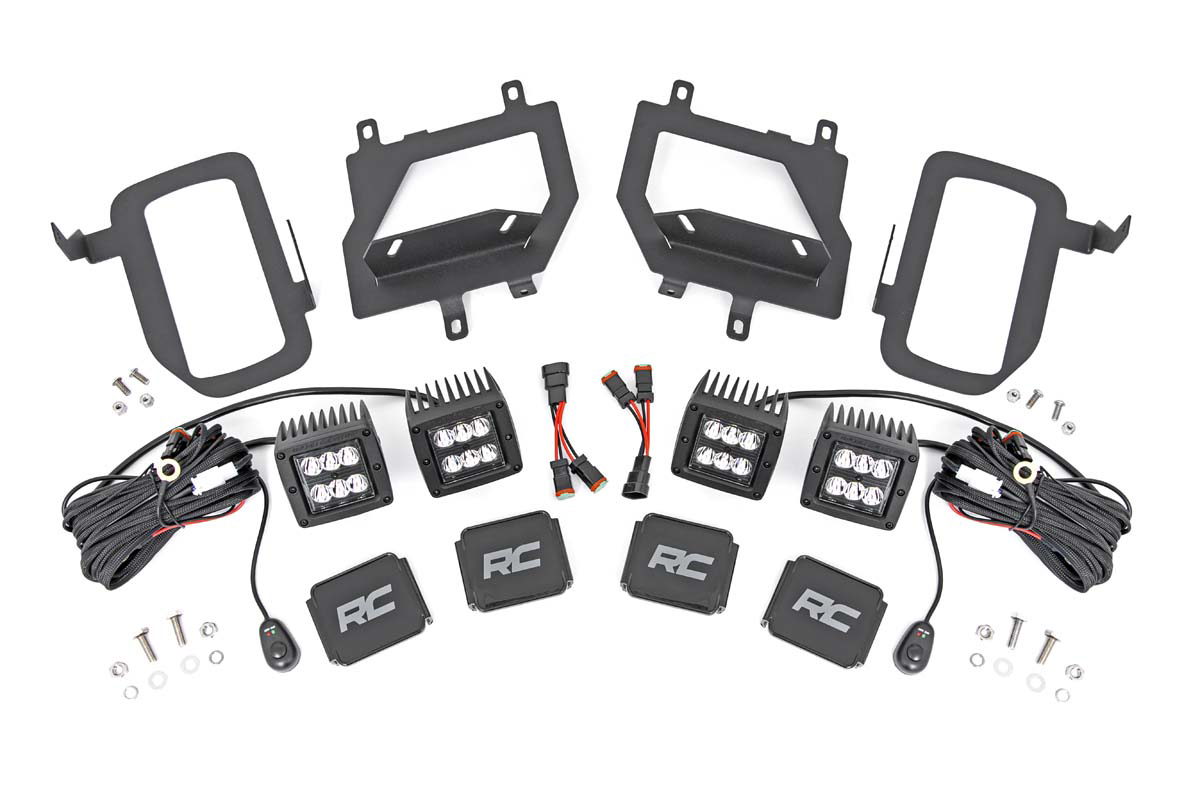 Rough Country Black Series LED Fog Light Kit for 2015–2017 Ford F-150