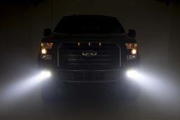 Dual Fog Light Kit with 2-Inch LED Pods for Ford F-150 (2015–2017), view 5, Rough Country 70833
