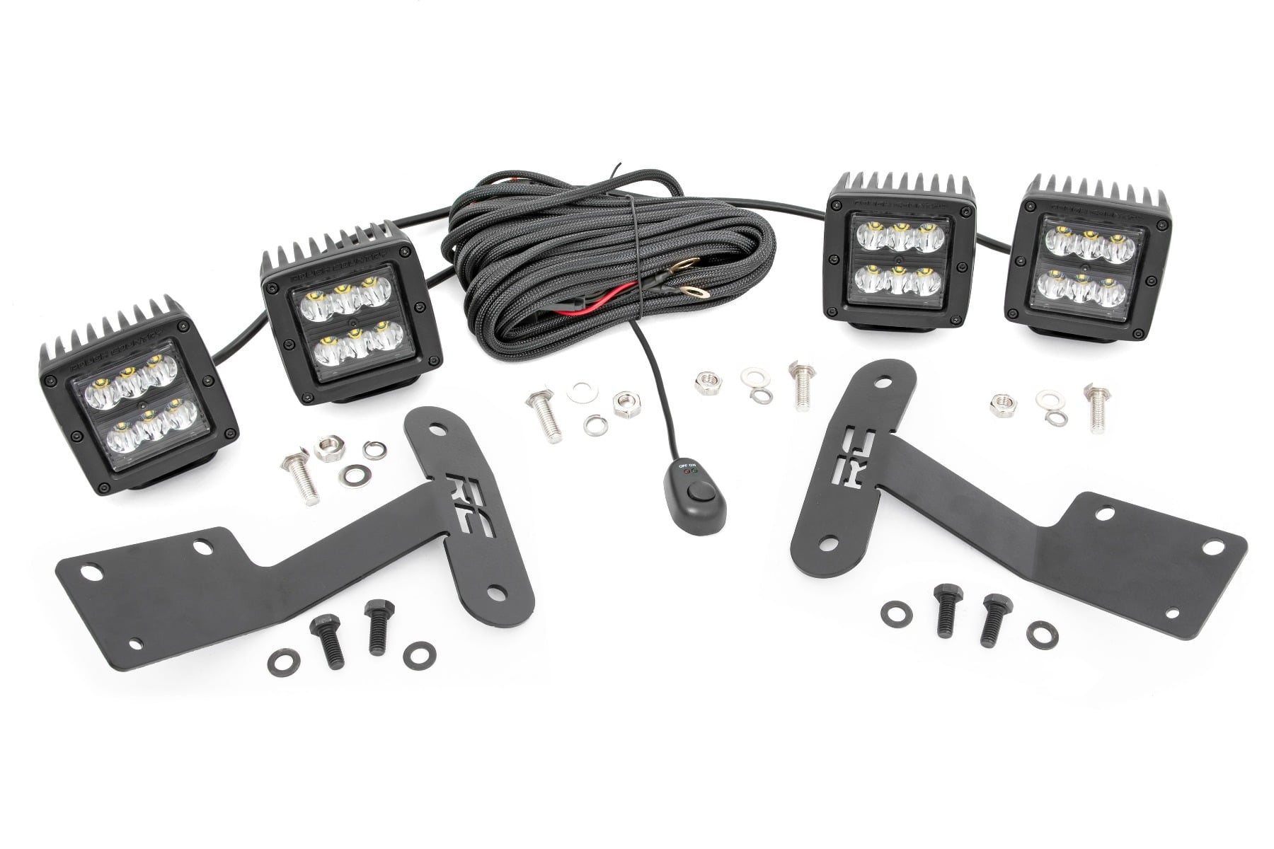 Rough Country Black Series Ditch Light Kit for Toyota Tundra