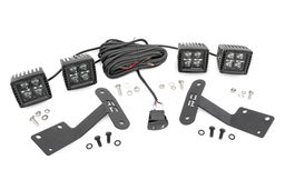 2-Inch Black Series Ditch Light Kit for 2014–2021 Toyota Tundra, Rough Country 70837