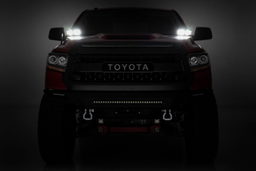 Ditch Light Kit with Black Series LED Pods for Toyota Tundra, view 5, Rough Country 70838