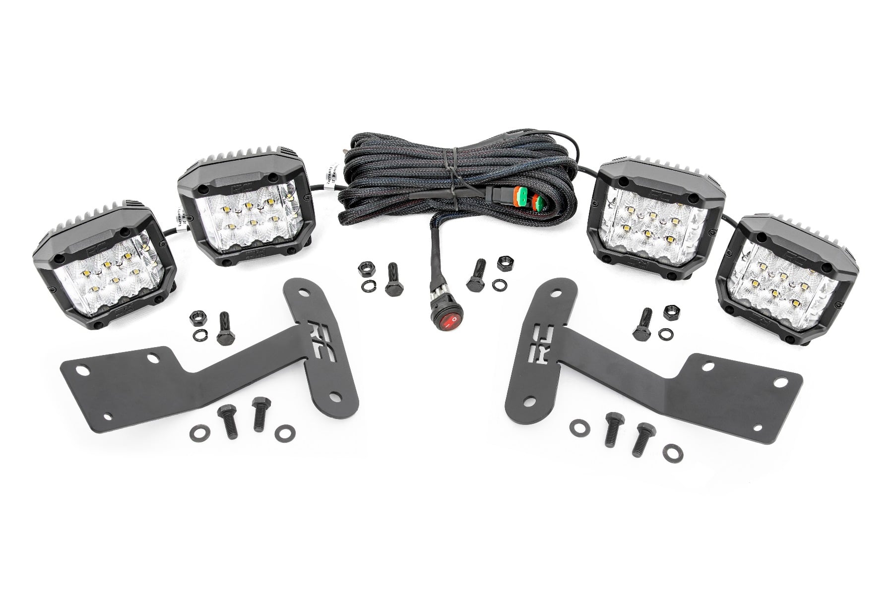 Rough Country 3-Inch Osram Ditch Light Kit for 2014–2021 Toyota Tundra