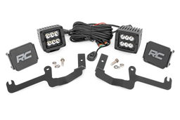 Black Series LED Ditch Light Kit for Silverado 1500 (2019–2025), Rough Country 70841