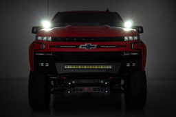 Chrome Series 3-Inch LED Ditch Light Kit for Silverado 1500, view 6, Rough Country 70845