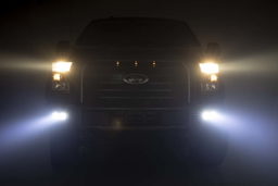 2-Inch Black Series LED Fog Light Kit for 2015–2017 F-150, view 4, Rough Country 70865