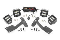 Dual Ditch Light Kit with 2-Inch LED Pods for Tundra (2014–2021), Rough Country 70866