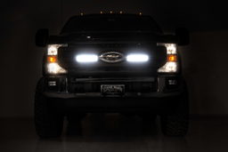 Dual 10-Inch Black Series LED Light Bar Kit for F-250 Super Duty, view 2, Rough Country 70898