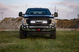 Dual 10-Inch Black Series LED Light Bar Kit for F-250 Super Duty, view 3, Rough Country 70898