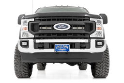 Dual 10-Inch Black Series LED Light Bar Kit for F-250 Super Duty, Rough Country 70898