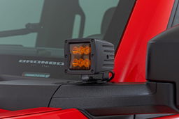 2-Inch Amber-Lens LED Light Pods, 30-Degree Spot Beam, view 3, Rough Country 70903A