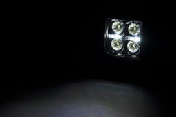 2-Inch Black Series LED Light Pods with Amber DRL — Part 70903BLKDRL, view 3, Rough Country