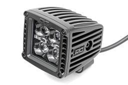 2 Inch Black Series LED Light Pods, view 3, Rough Country 70903BLKDRLA