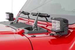 3-Inch Chrome Series LED Lights, 140-Degree Wide Beam, view 6, Rough Country 70904