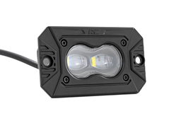 3x1.75-Inch Black Series LED SAE Fog Lights, Flush Mount, Pair, view 2, Rough Country 70908