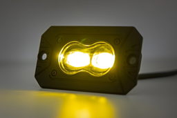 3x1.75-Inch Yellow LED Flush Mount SAE Fog Lights (Pair), view 3, Rough Country 70909