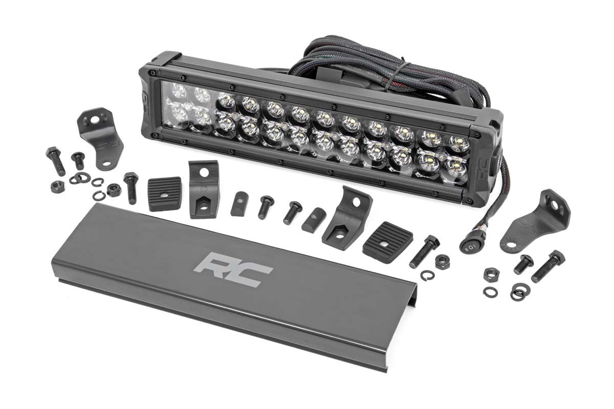 Rough Country 12-Inch Black Series Dual-Row LED Light Bar with DRL