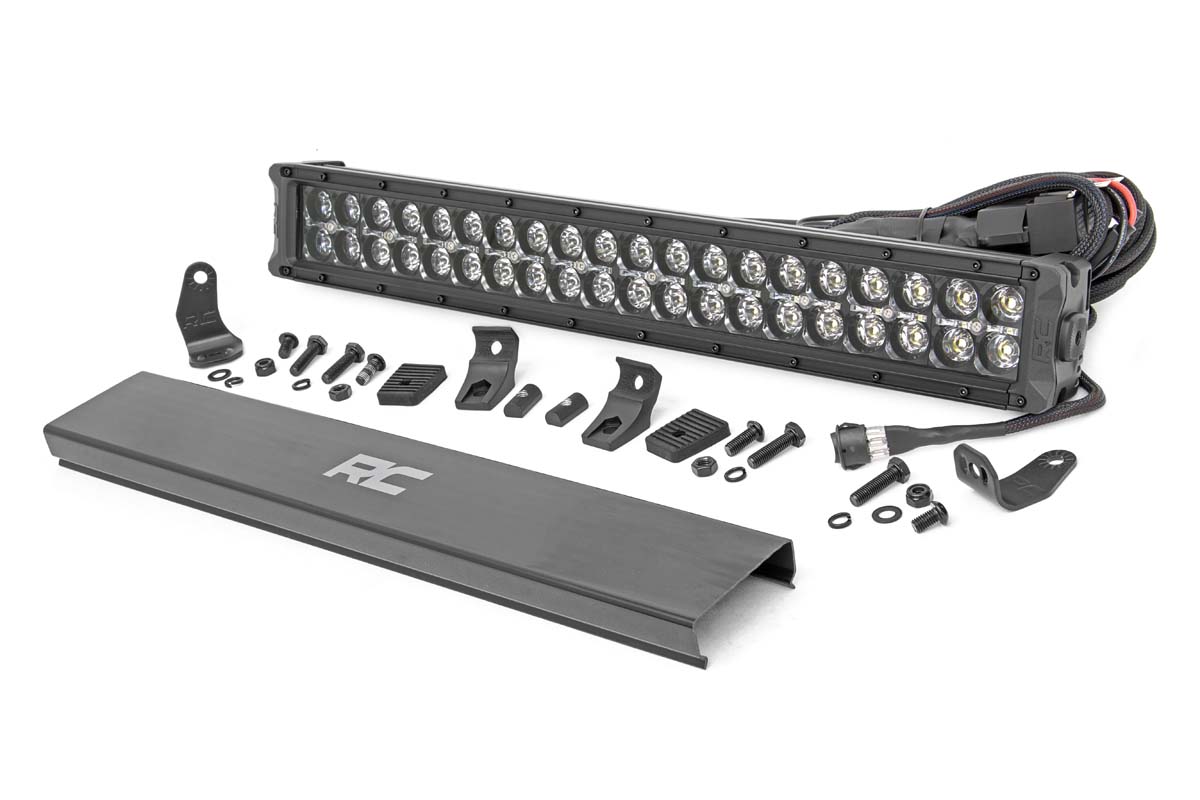 Rough Country 20-Inch Black Series LED Light Bar with Amber DRLs