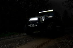 20-Inch Chrome Series LED Light Bar with DRL, view 3, Rough Country 70920D
