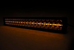 20-Inch Chrome Series LED Light Bar with Amber DRL, view 3, Rough Country 70920DA
