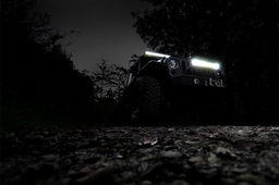20-Inch Chrome Series LED Light Bar with Amber DRL, view 6, Rough Country 70920DA