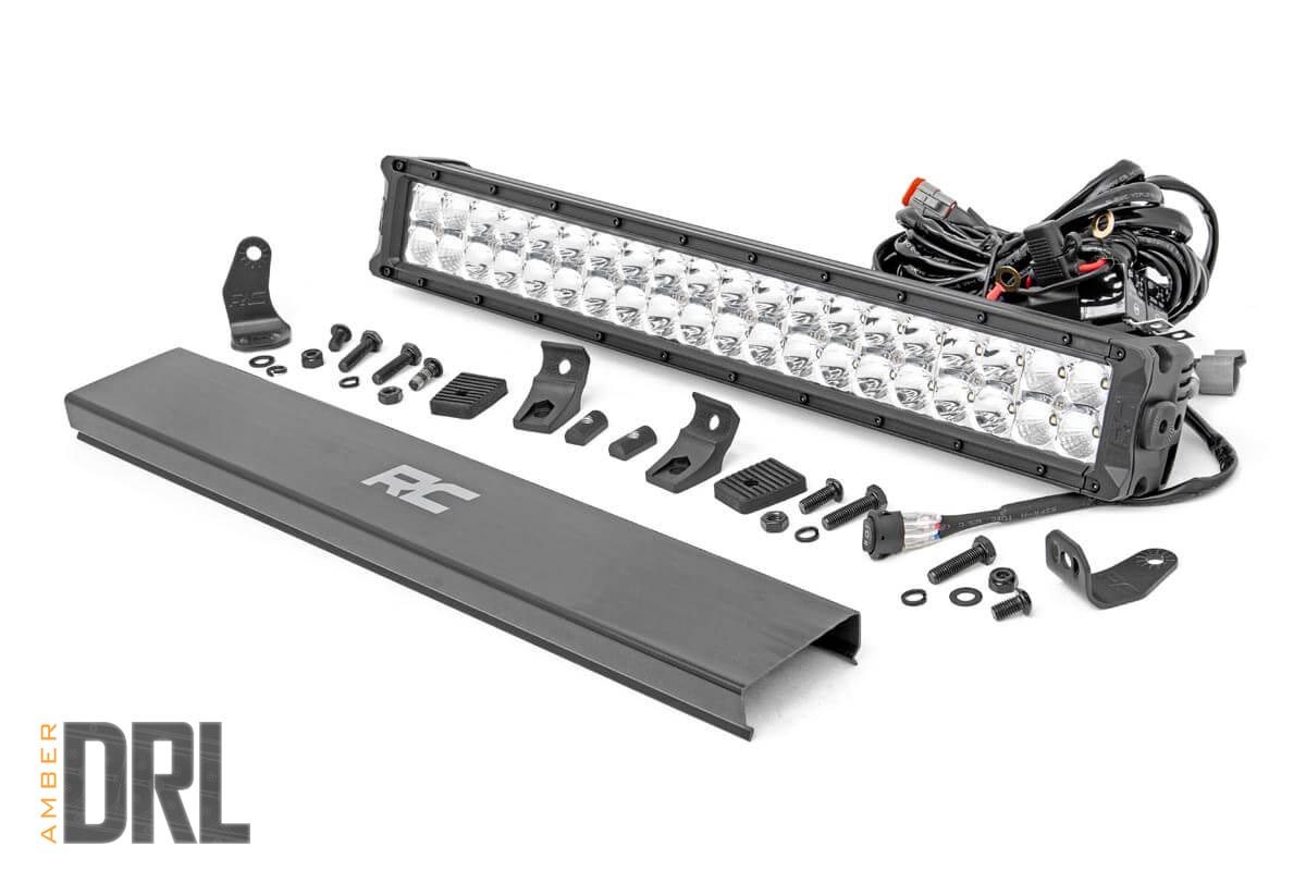 Rough Country 20-Inch Chrome Series LED Light Bar with Amber DRL