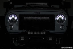 30-Inch Black Series LED Light Bar with White DRLs — Part 70930BD, view 3, Rough Country