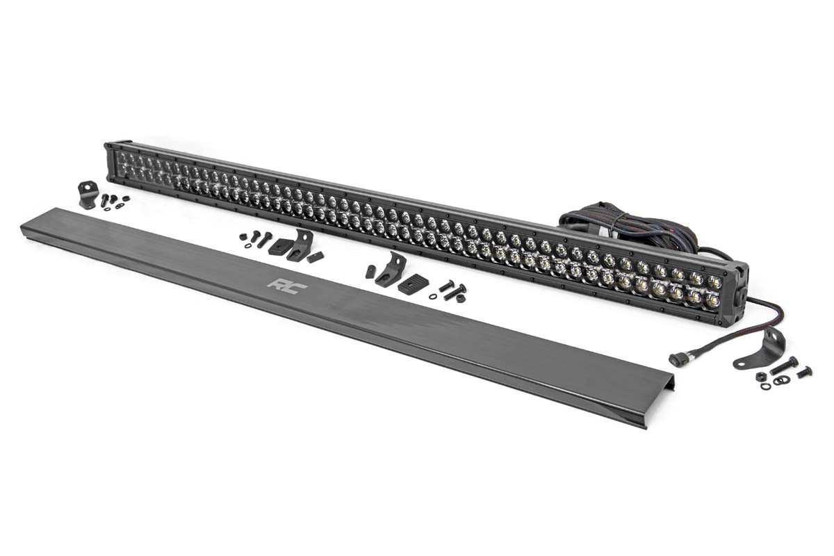 50-Inch Black Series LED Light Bar with Amber Running LEDs — Rough Country 70950BDA