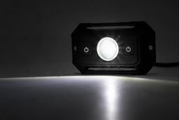 Chrome Series RGB LED Dome Light with Velcro Mounting, view 2, Rough Country 70982